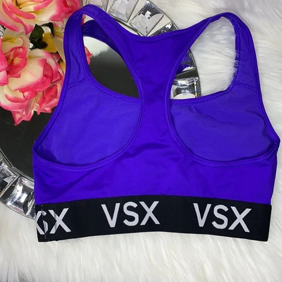 VSX Sport Purple “Flexin’” Racer Back Sports Bra S - Picture 3 of 7